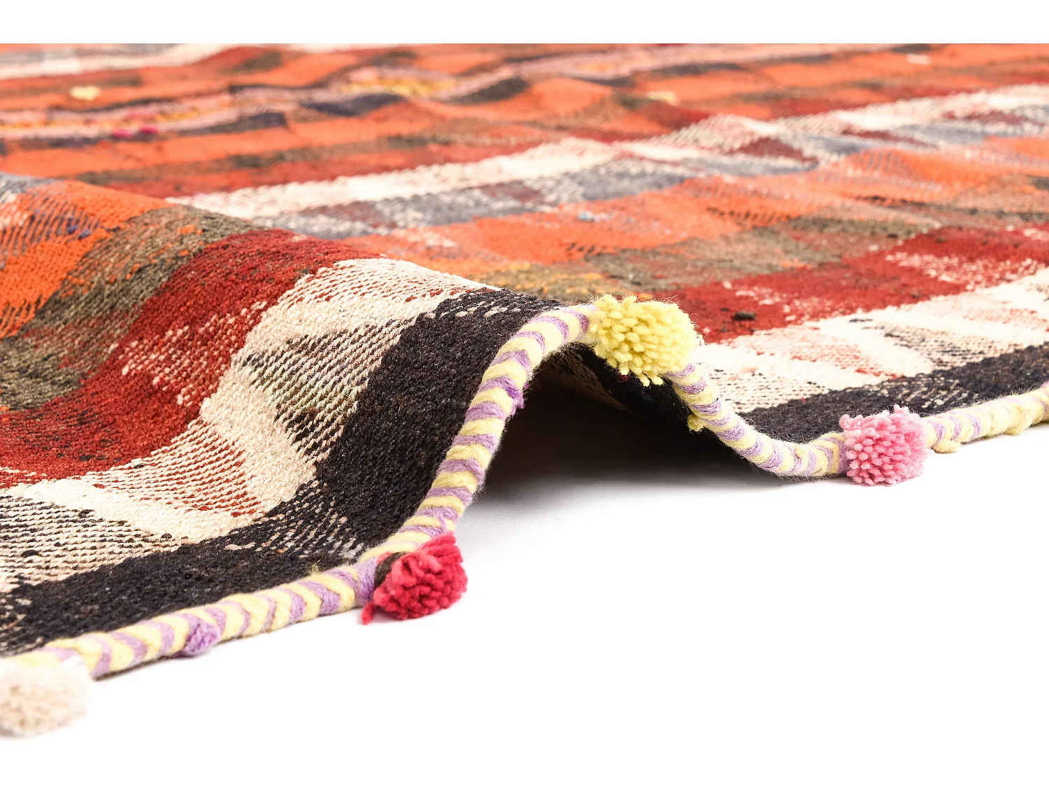 Tappeto in lana 143x183 arancia Jajim