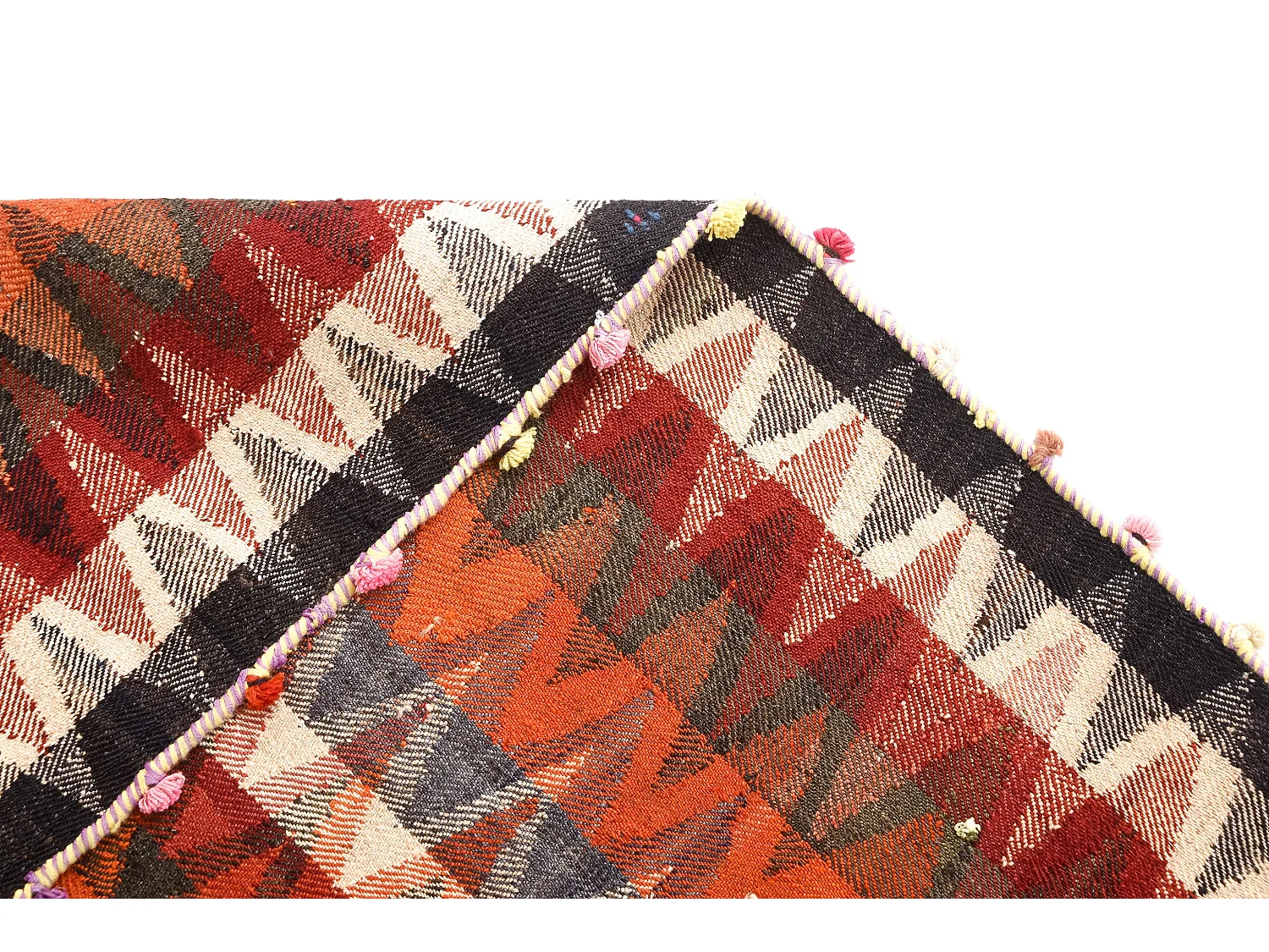 Tappeto in lana 143x183 arancia Jajim