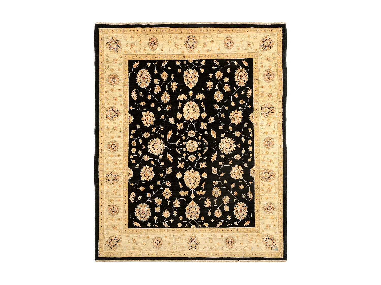 Wollteppich 198x246 Beige Ziegler