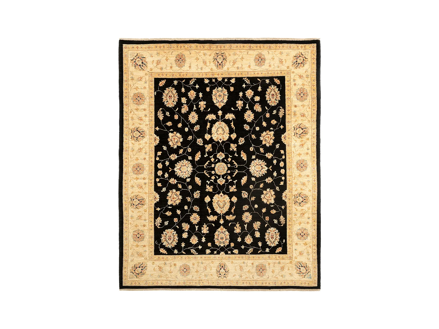 Tapis de laine 198x246 beige Ziegler