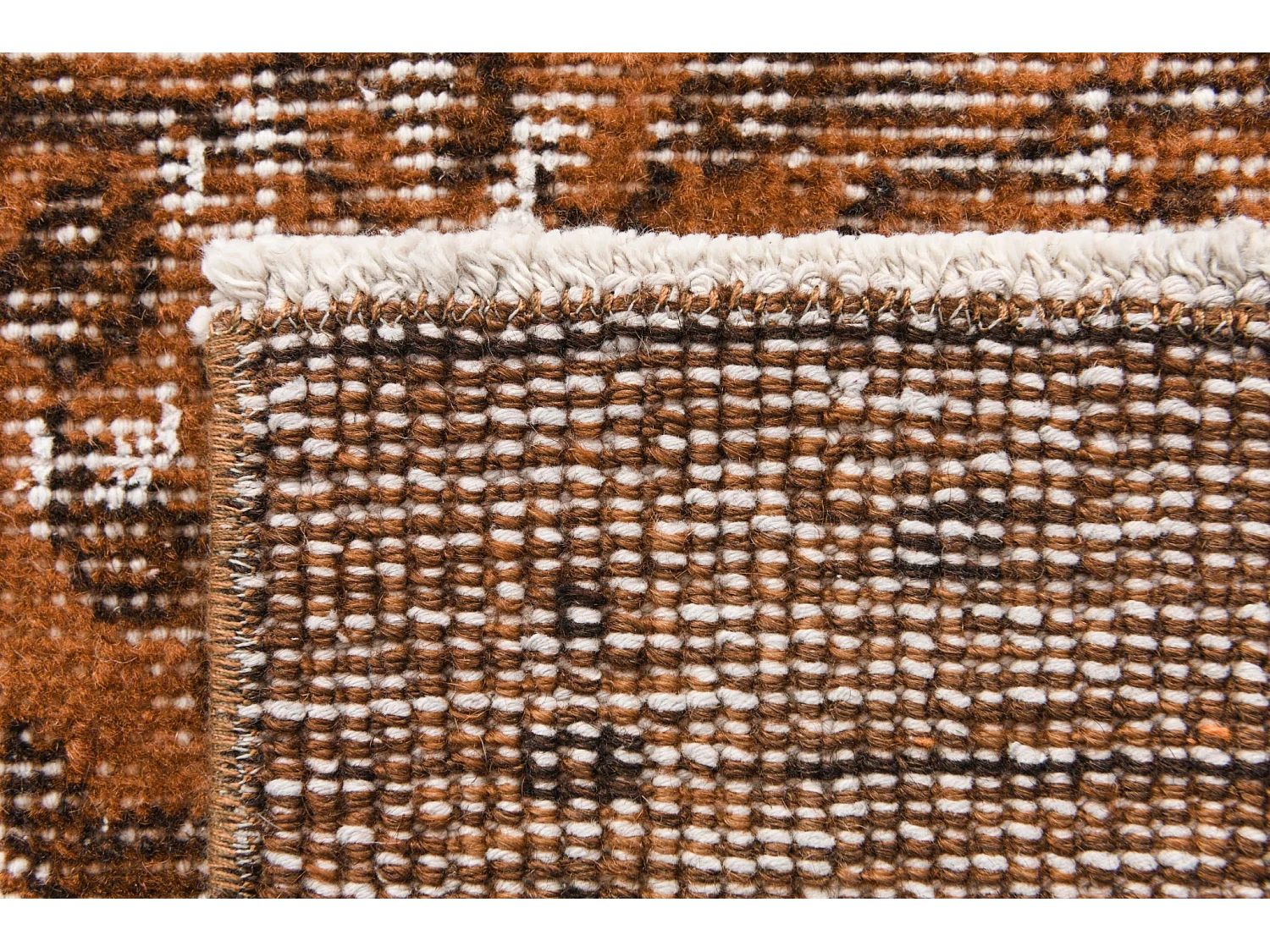 Tapis de laine 155x279 brun Ultra Vintage