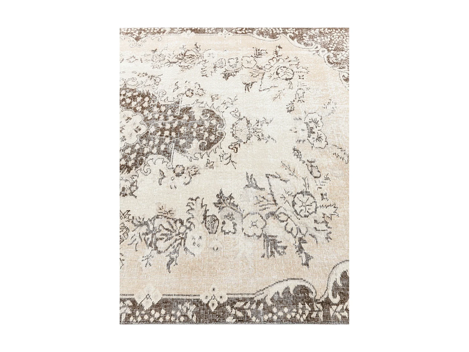 Wollteppich 160x272 Beige Ultra Vintage