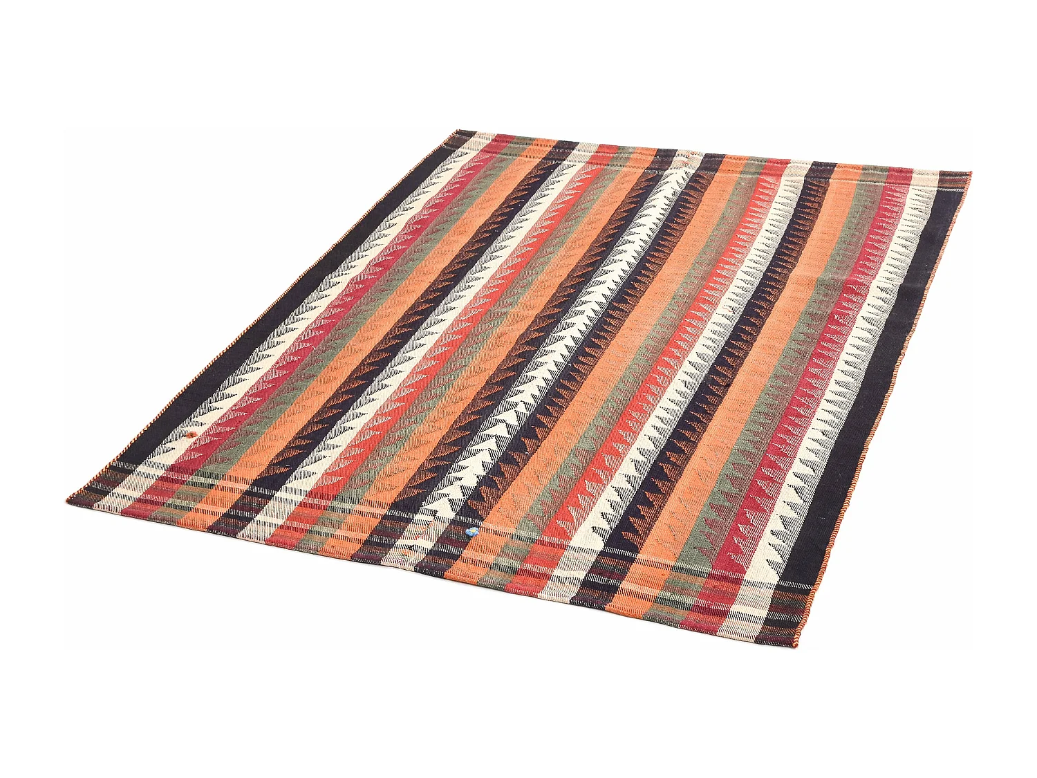 Tapis de laine 148x179 multicolore Jajim