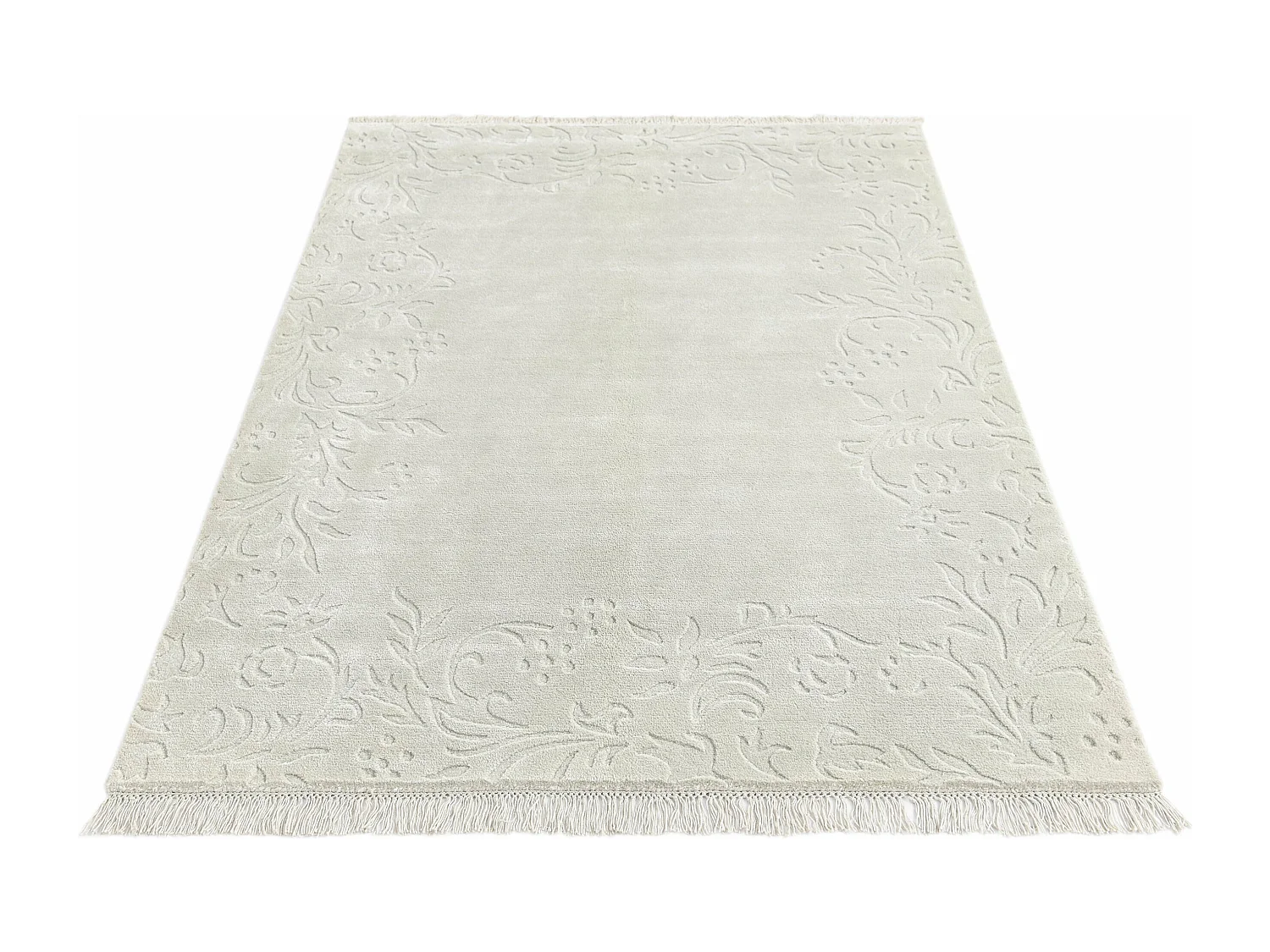 Tapis de laine 127x188 vert Darya