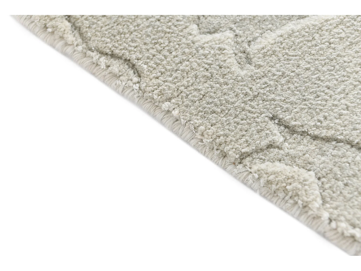 Tapis de laine 127x188 vert Darya