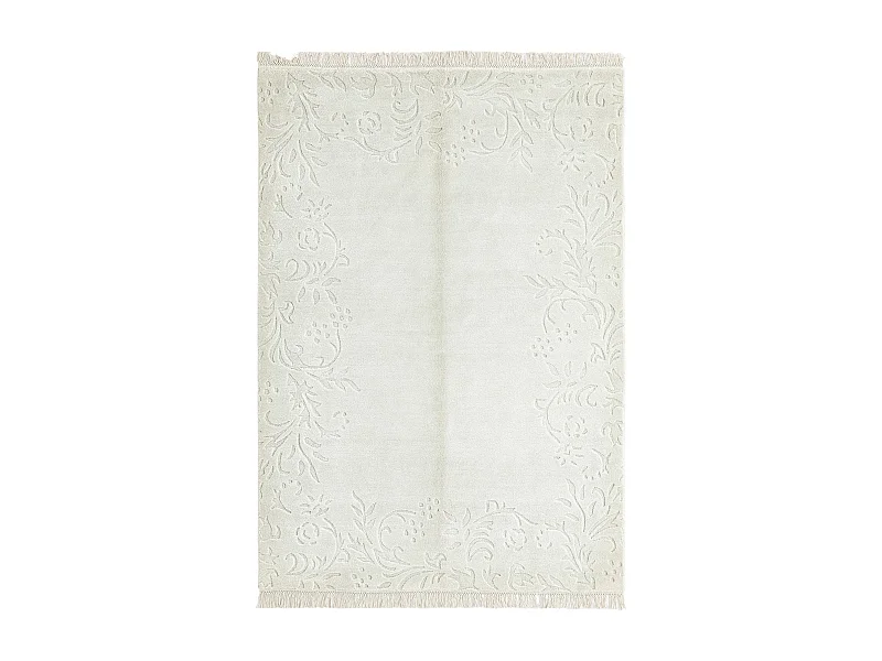 Tapis de laine 127x188 vert Darya