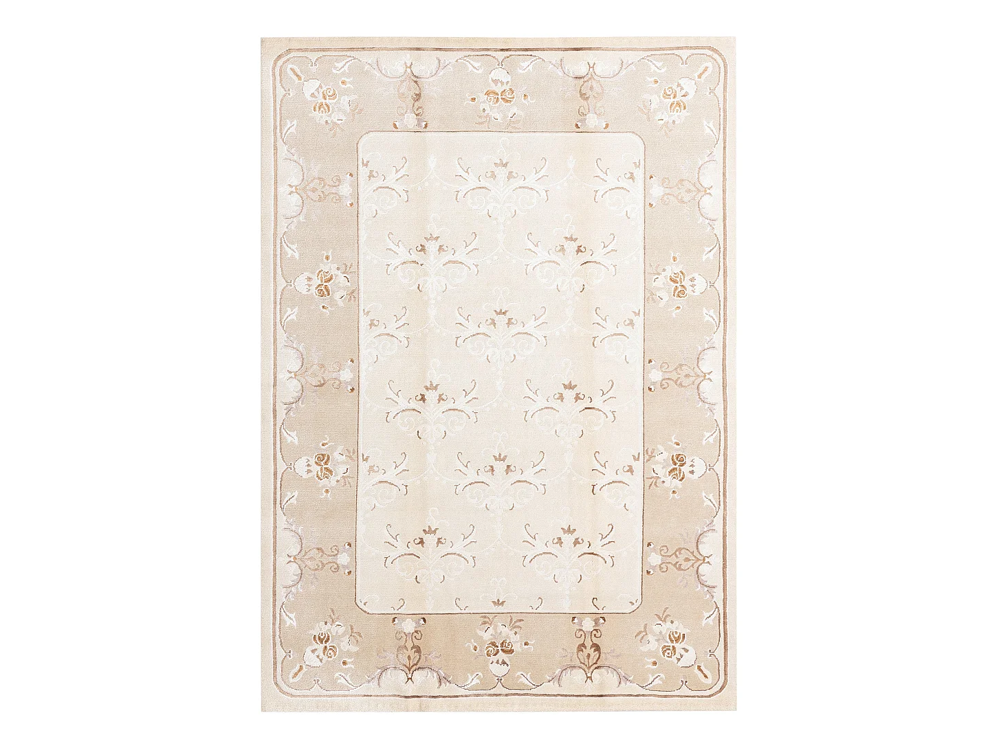 Tapis de laine 175x246 beige Darya