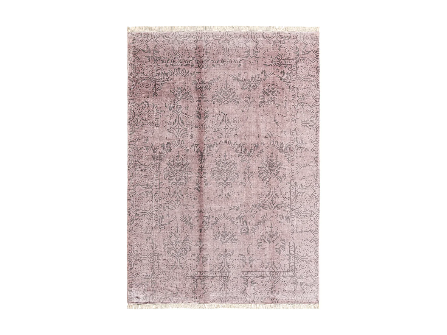 Tapis de laine 168x239 rose Darya