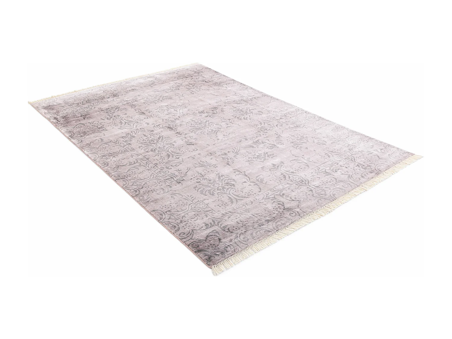 Tapis de laine 168x239 rose Darya