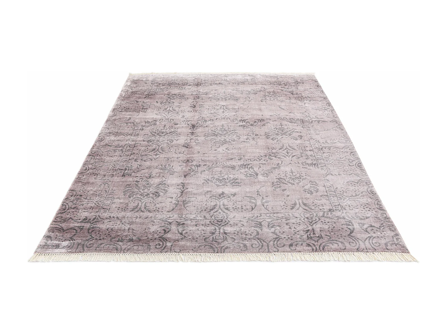 Tapis de laine 168x239 rose Darya