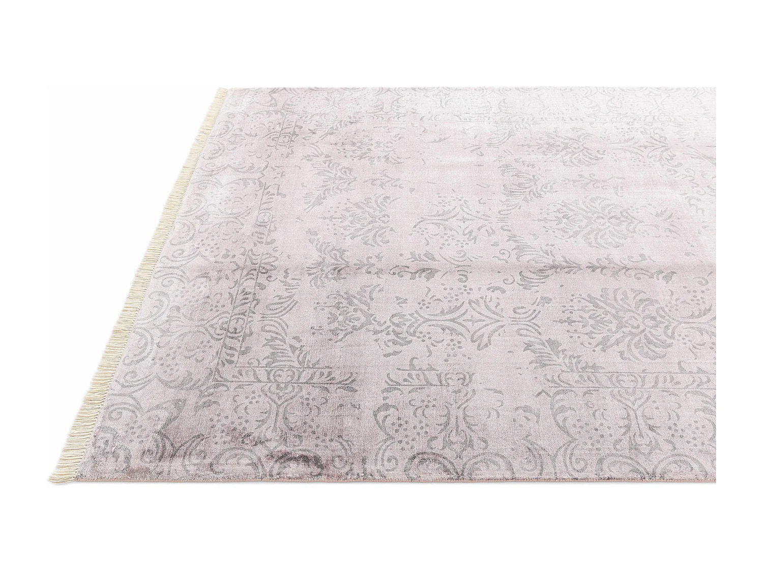 Tapis de laine 168x239 rose Darya