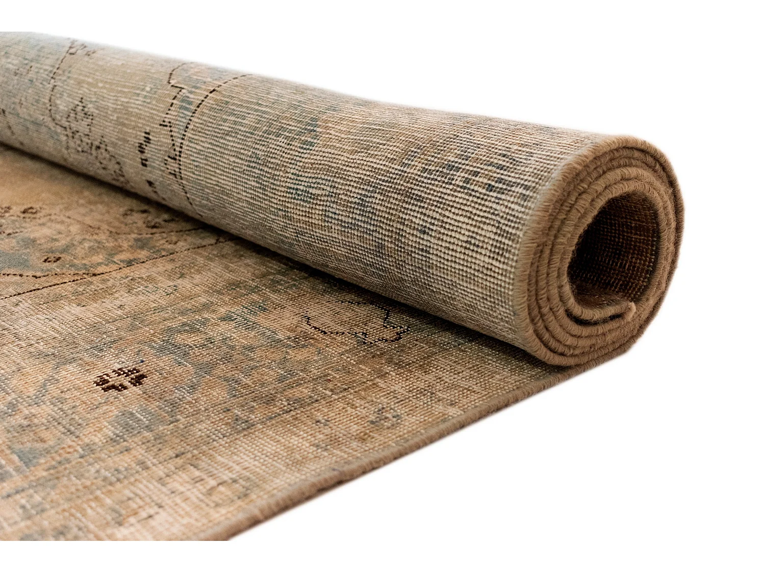 Tapis de laine 190x286 beige Vintage Royal