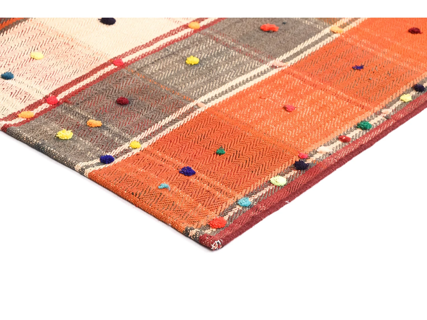 Tapis de laine 142x194 multicolore Jajim