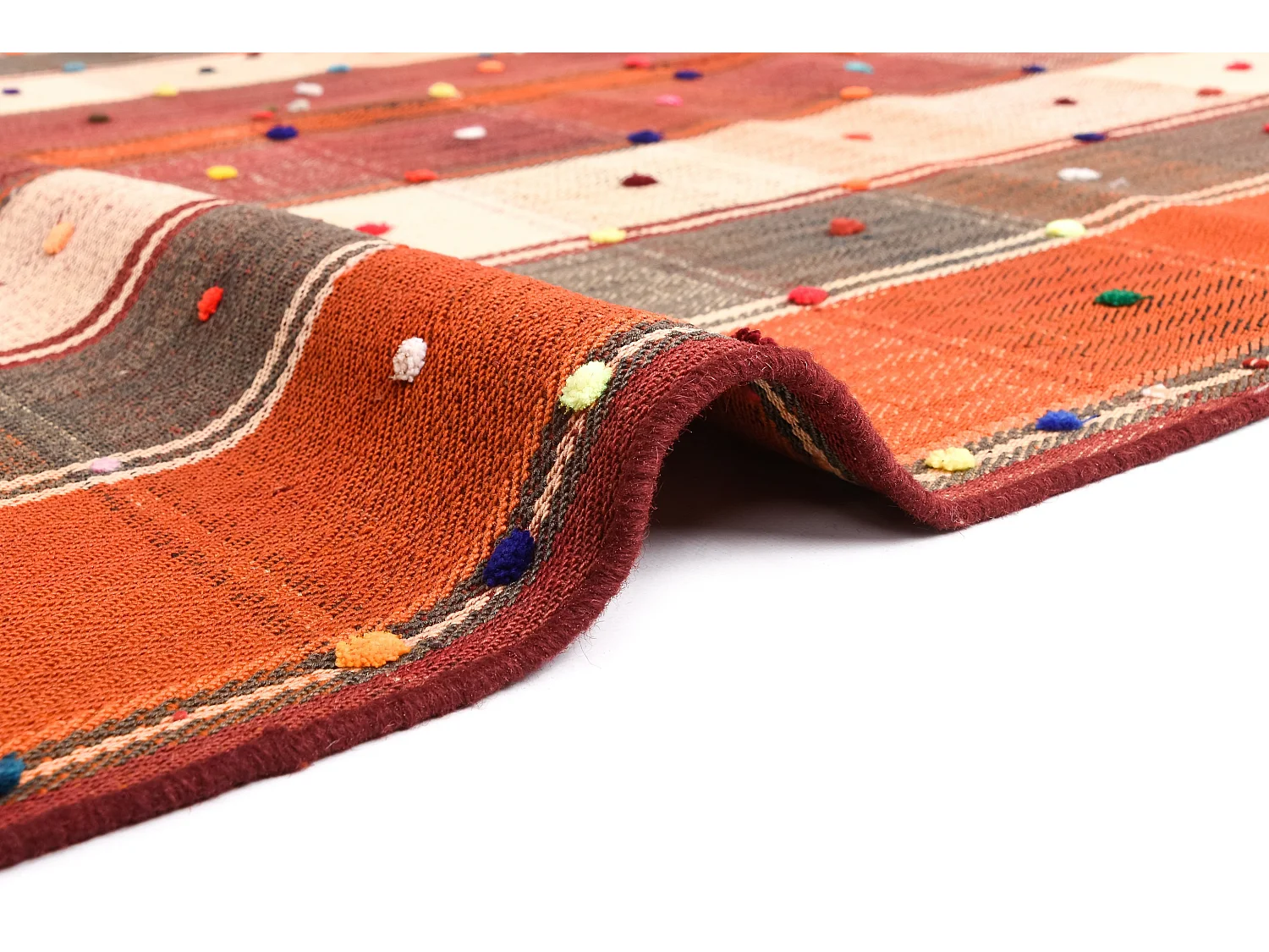 Tapis de laine 142x194 multicolore Jajim