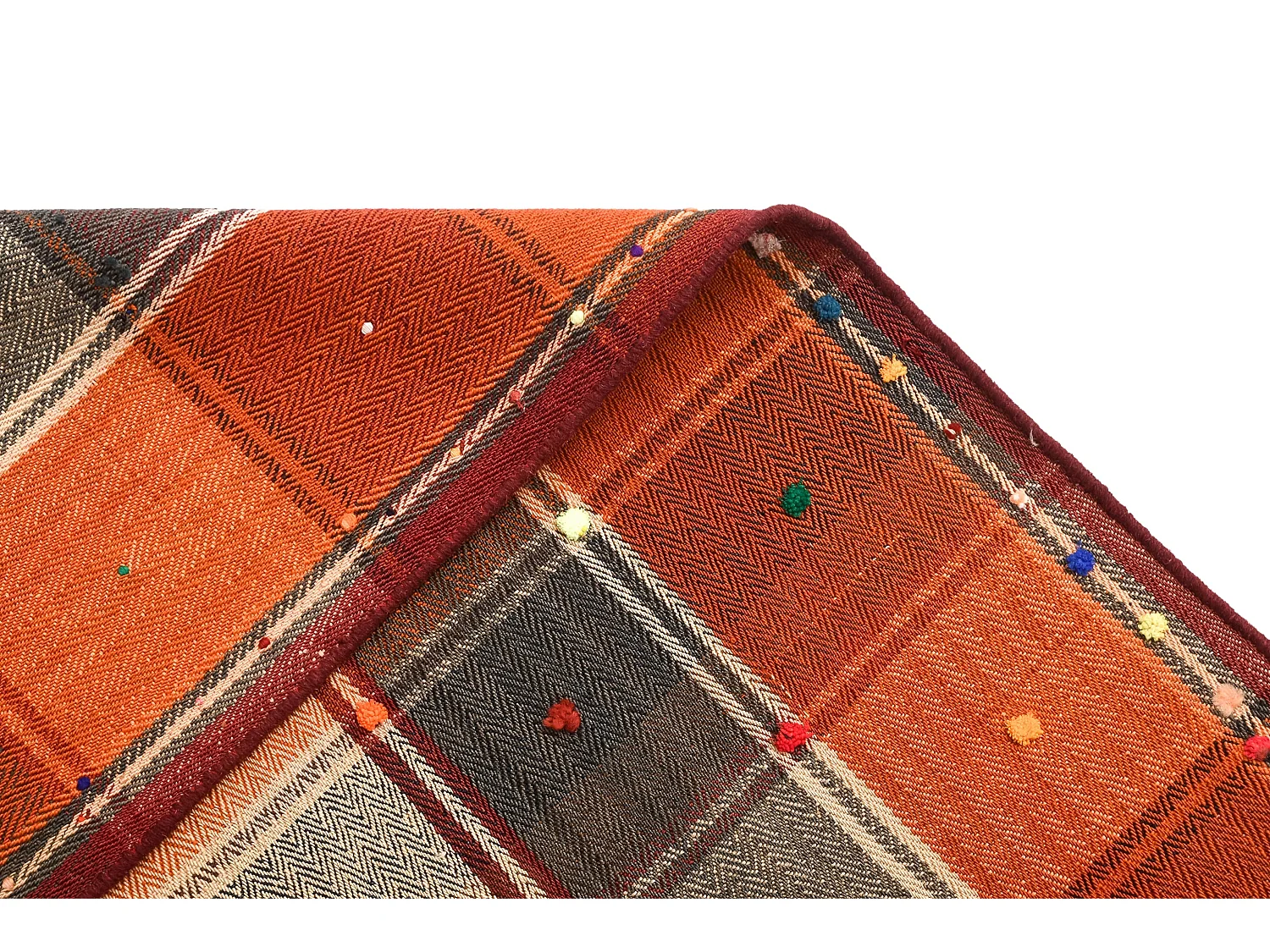 Tapis de laine 142x194 multicolore Jajim