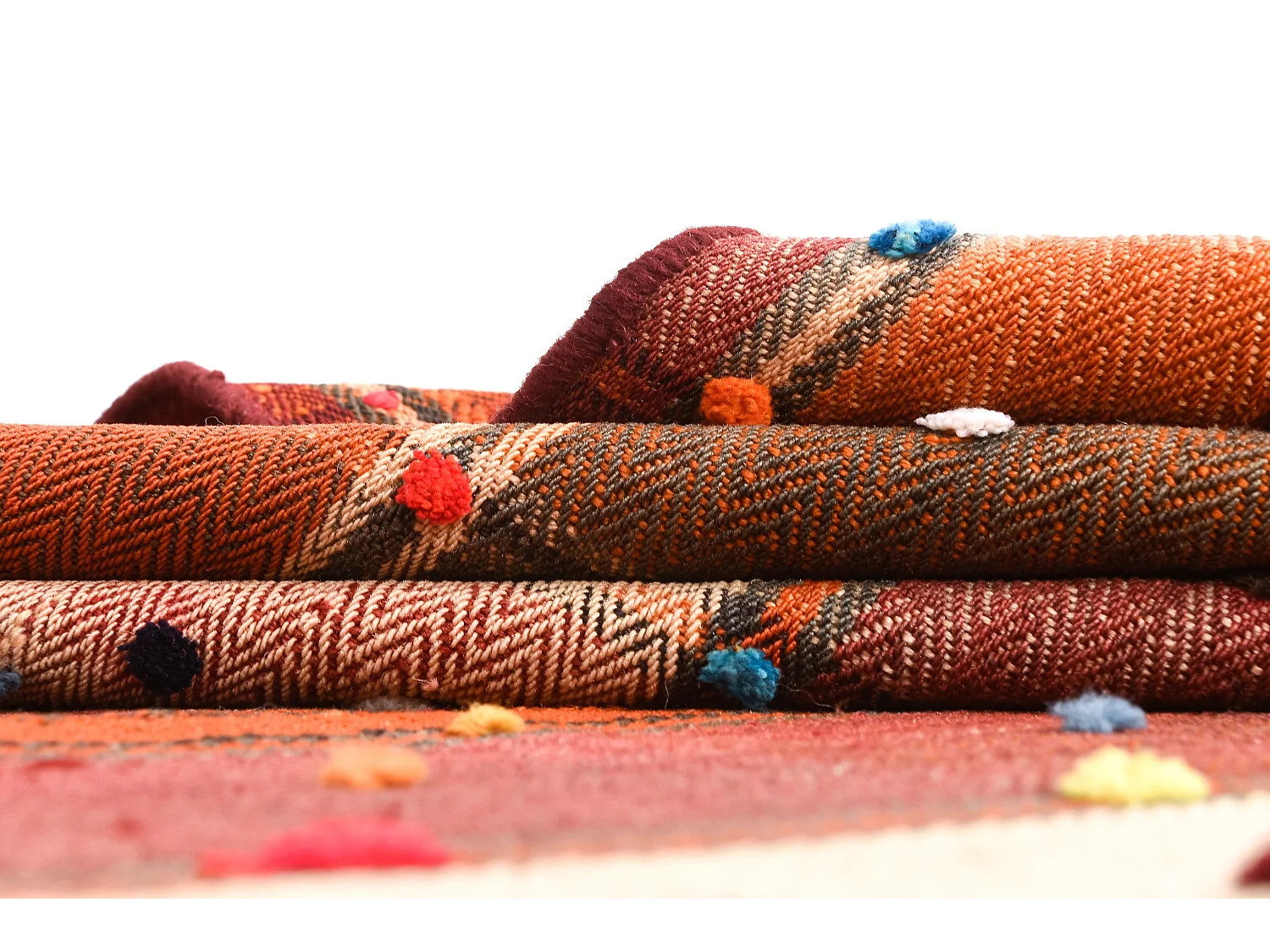 Tapis de laine 142x194 multicolore Jajim