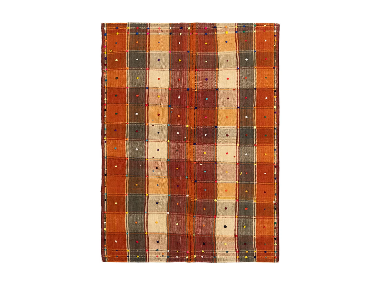 Tapis de laine 142x194 multicolore Jajim