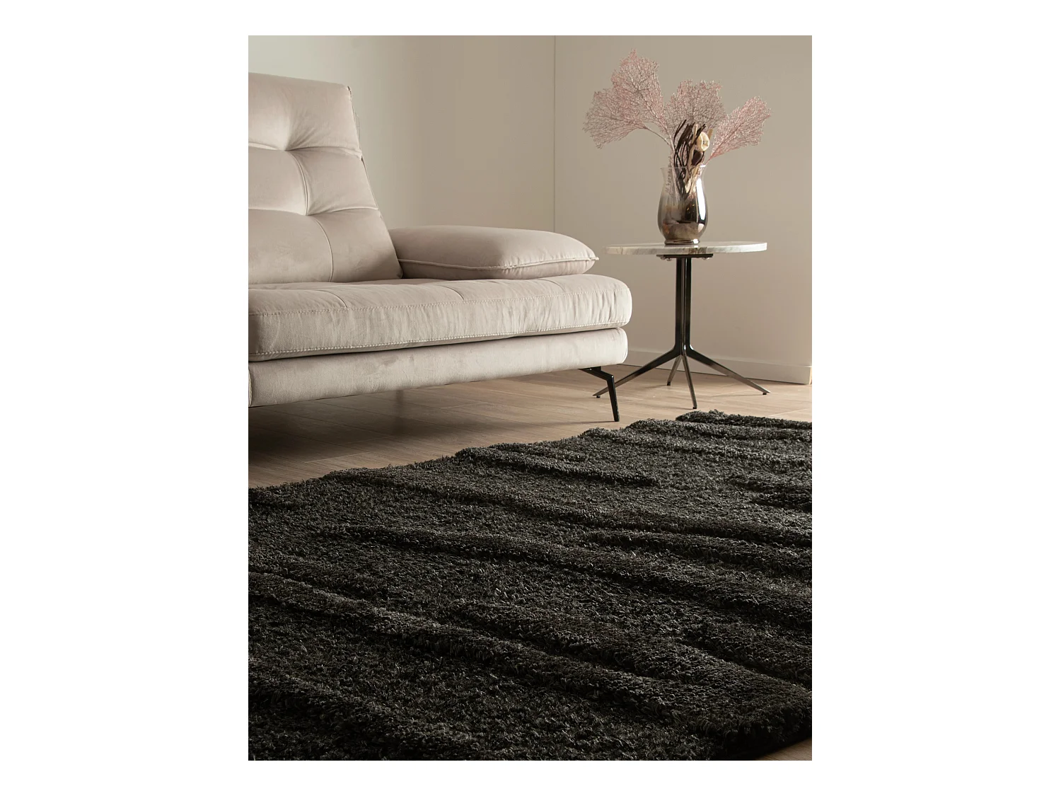 Hoogpolig tapijt 305x240 Zwart Thun Tribus