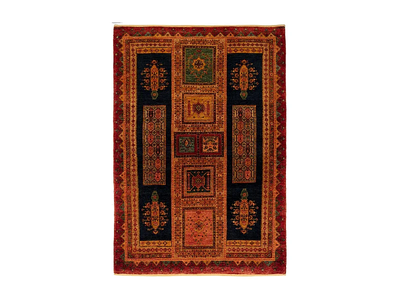 Tapis de laine 139x200 brun Kashkuli
