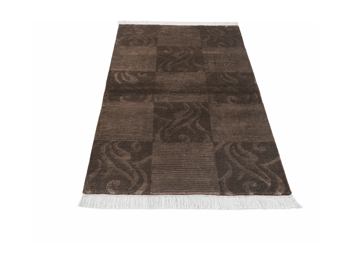 Wollteppich 79x150 Braun Darya