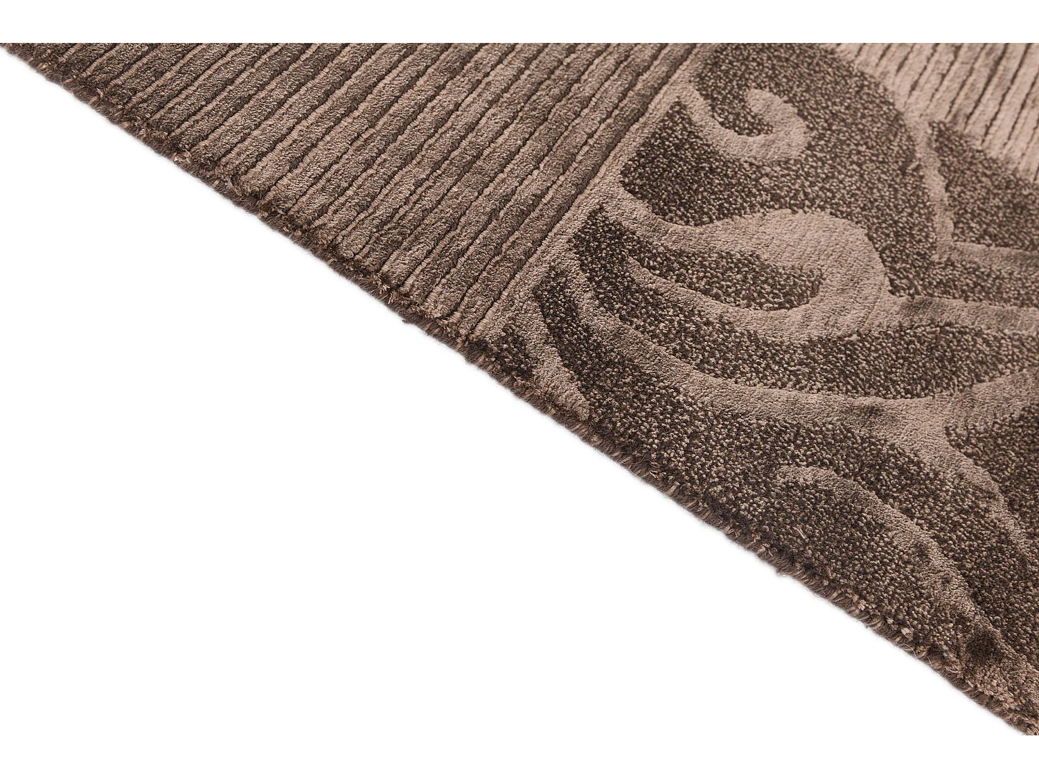 Wollteppich 79x150 Braun Darya