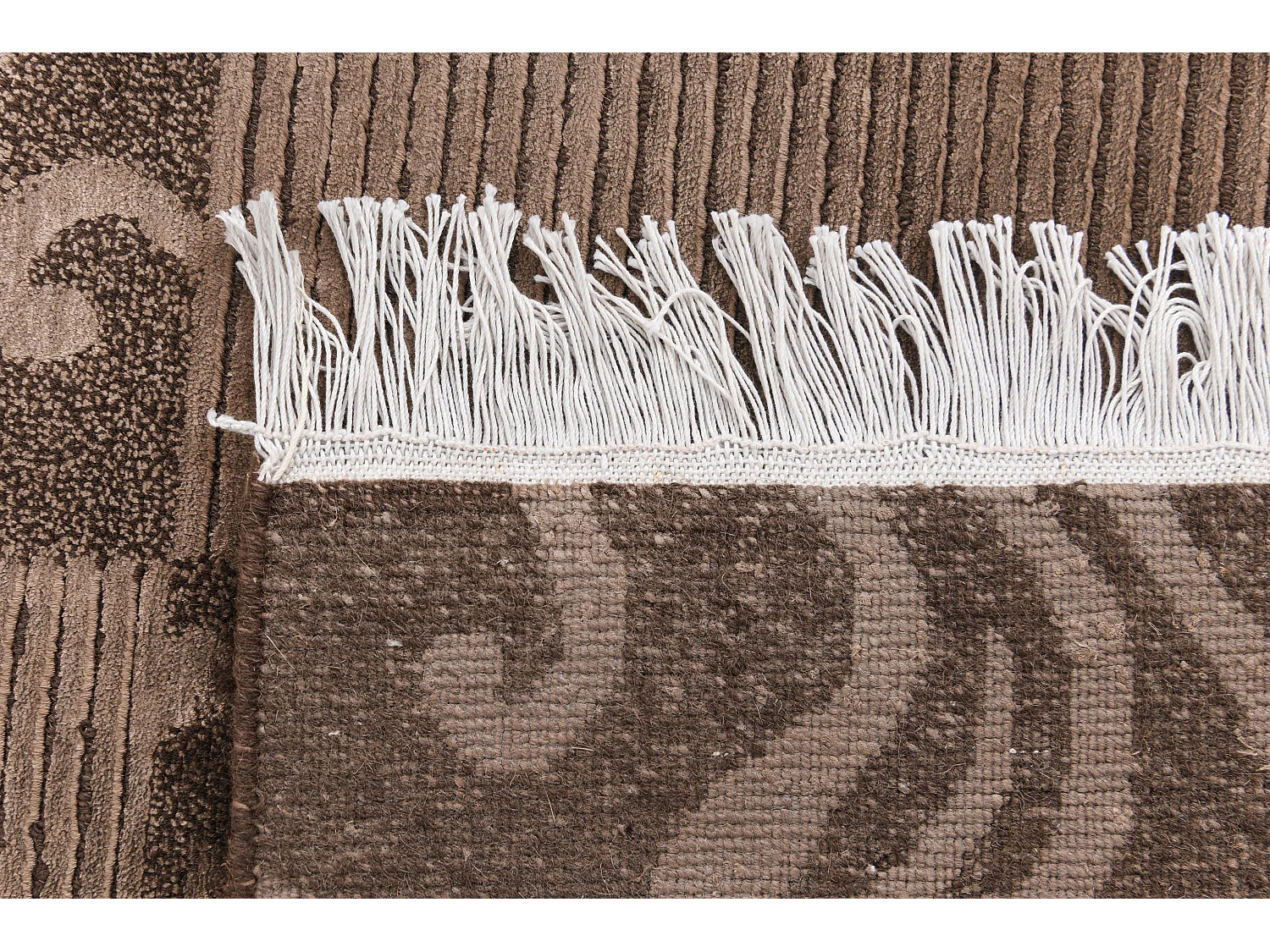 Wollteppich 79x150 Braun Darya