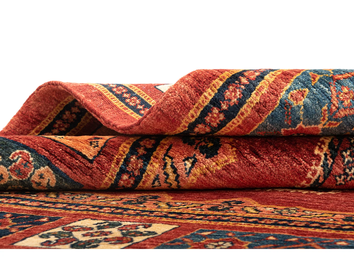 Tapis de laine 109x166 rouge Kashkuli