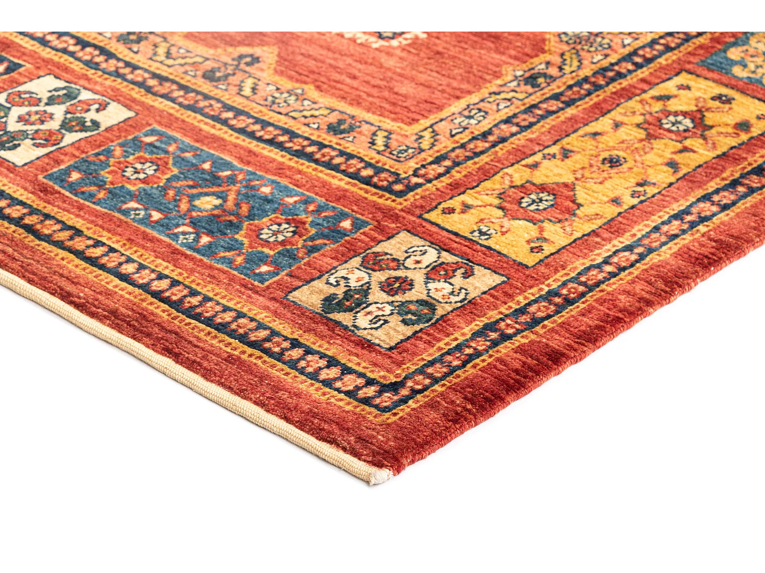 Tapis de laine 109x166 rouge Kashkuli