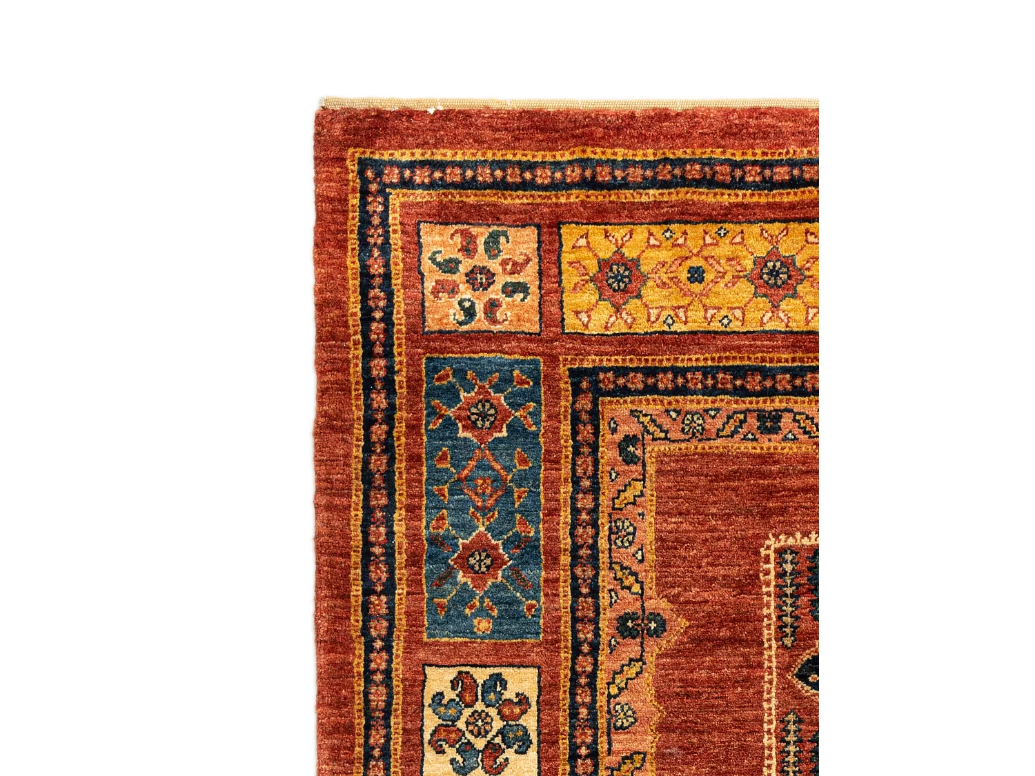 Tapis de laine 109x166 rouge Kashkuli