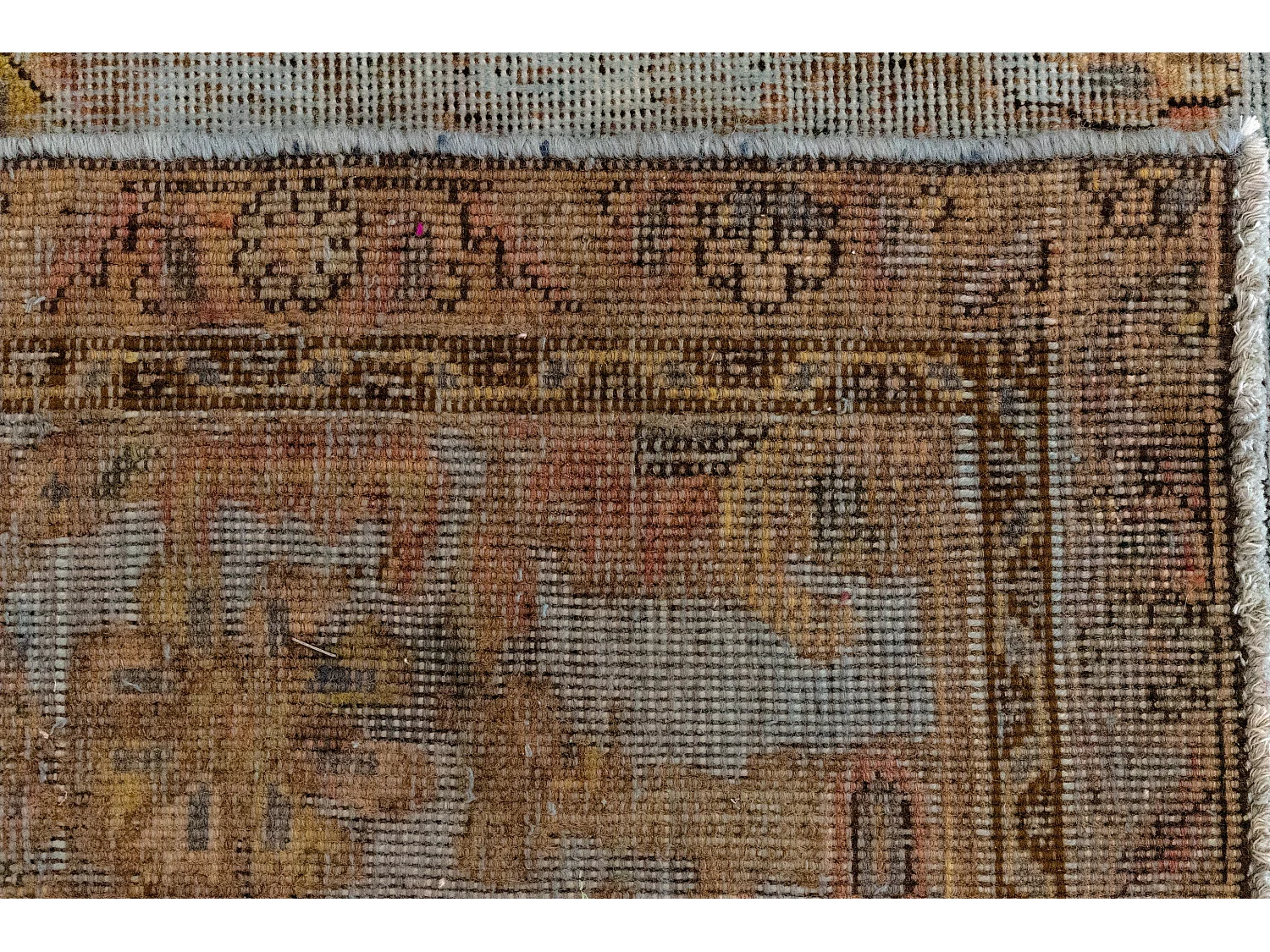 Tapis de laine 195x295 Bleu Vintage Royal