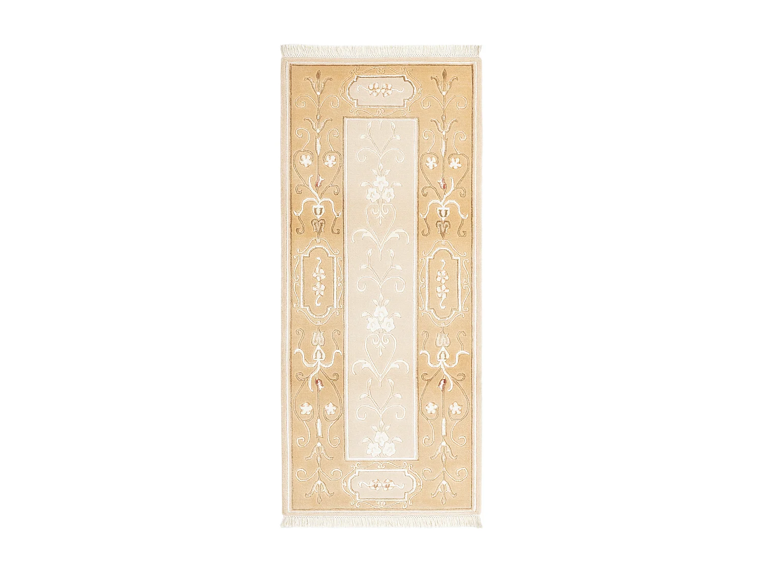 Tapis de couloir en laine 86x196 brun Darya