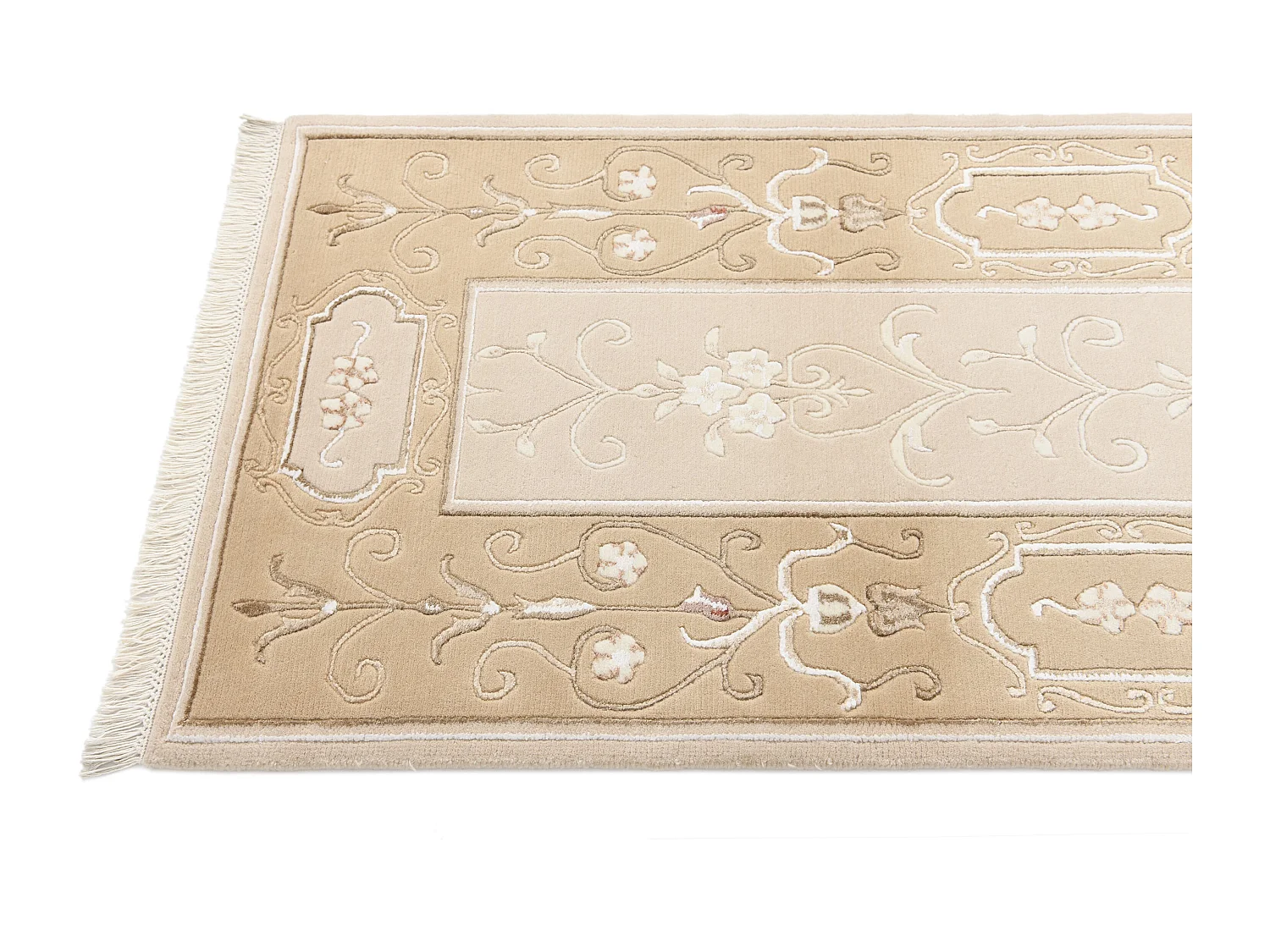 Tapis de couloir en laine 86x196 brun Darya