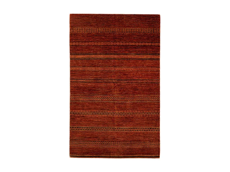Tapis de laine 154x246 rouge Juma