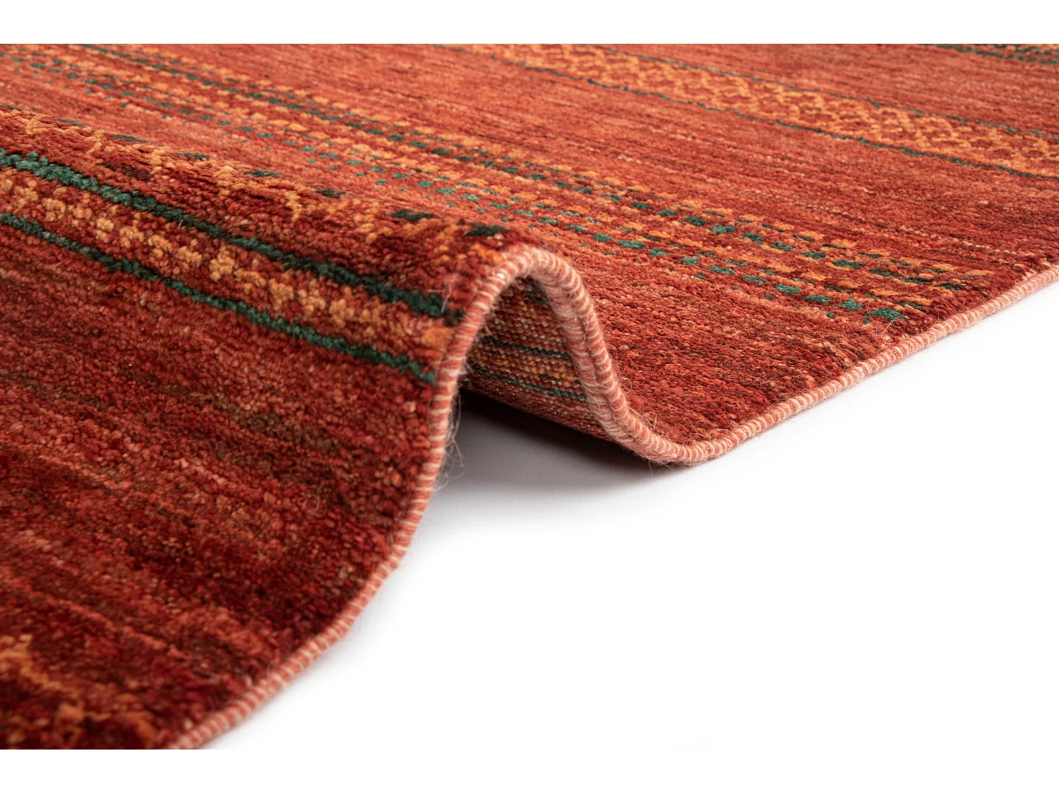 Tapis de laine 154x246 rouge Juma