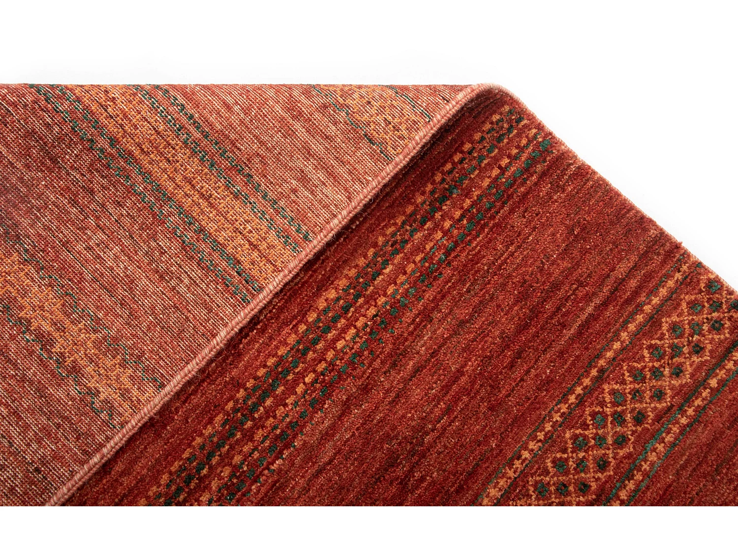 Tapis de laine 154x246 rouge Juma