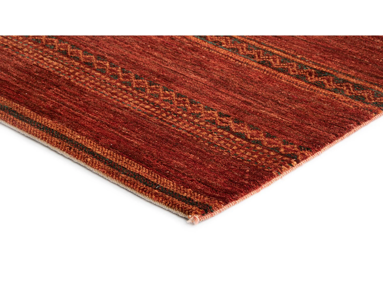 Tapis de laine 154x246 rouge Juma