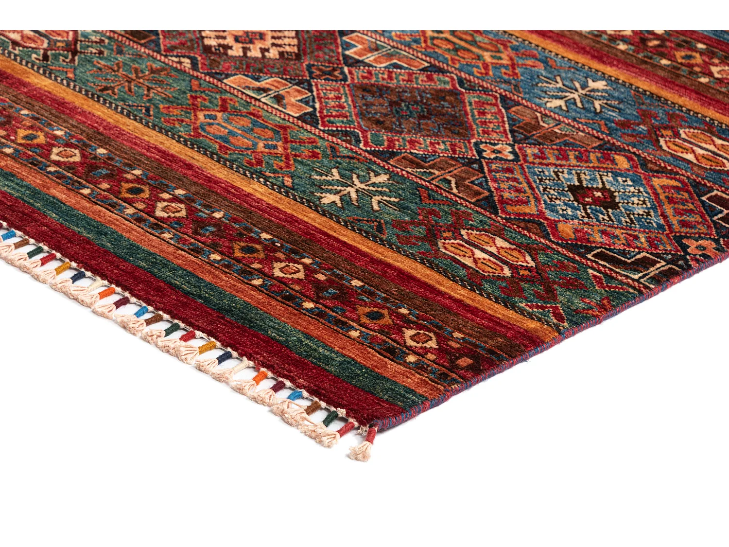 Tapis de laine 203x302 rouge Torkman
