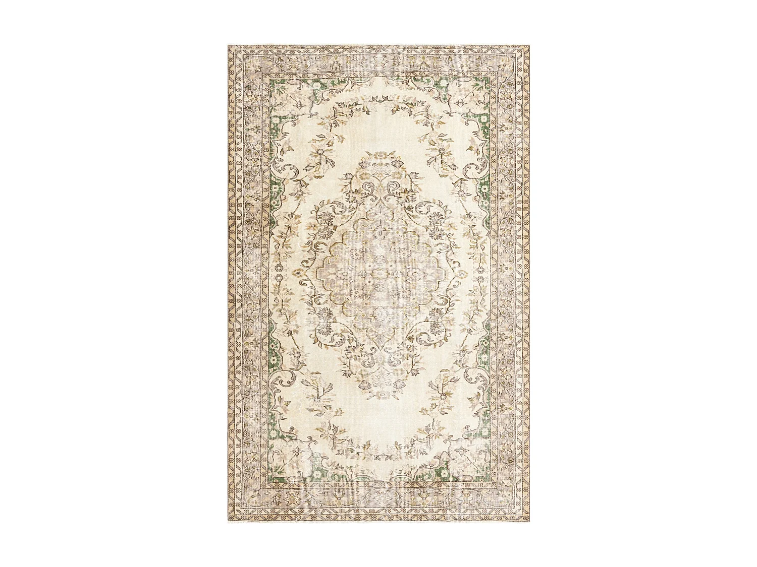 Wollteppich 178x282 Beige Ultra Vintage