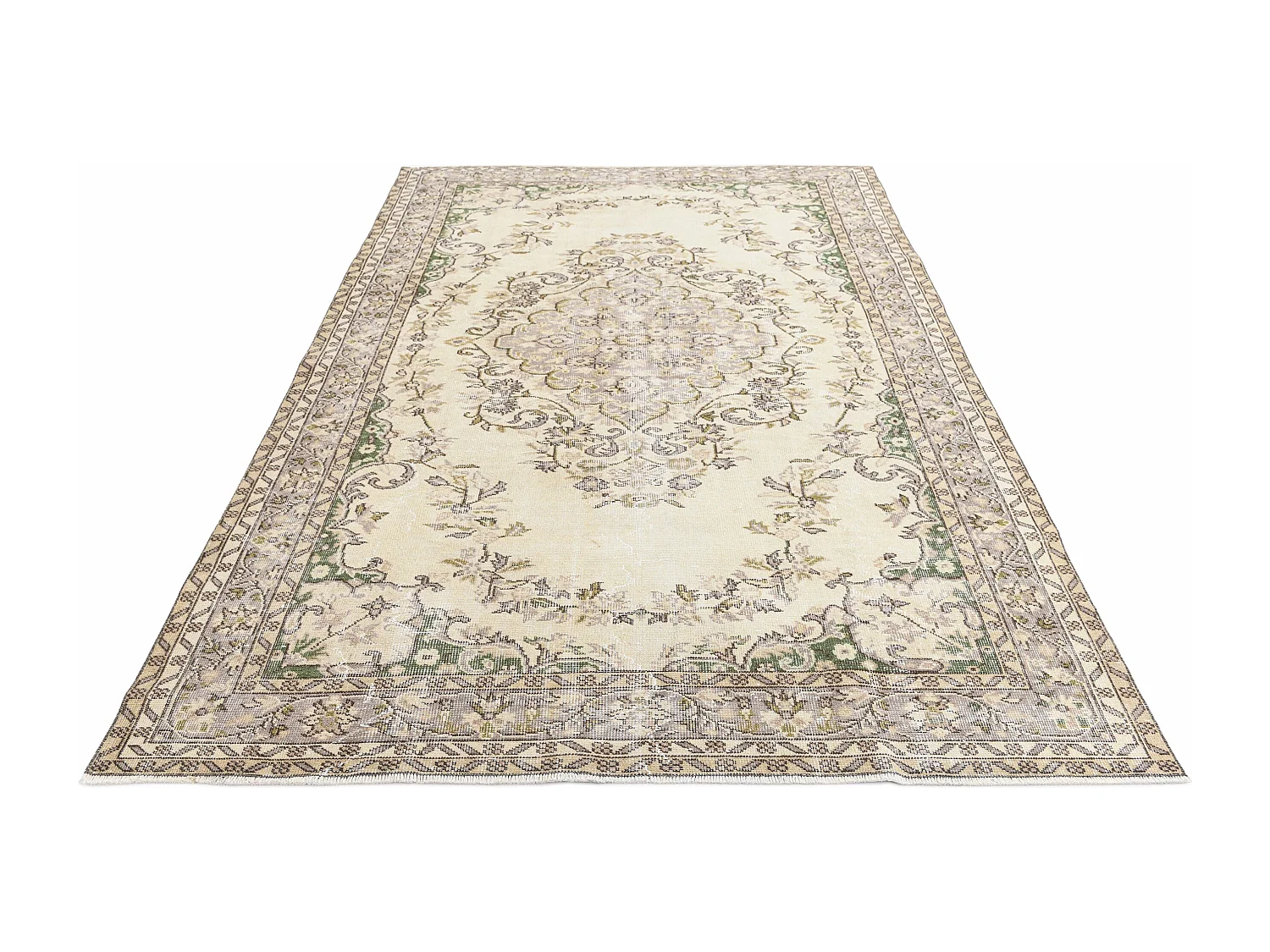 Tapis de laine 178x282 beige Ultra Vintage