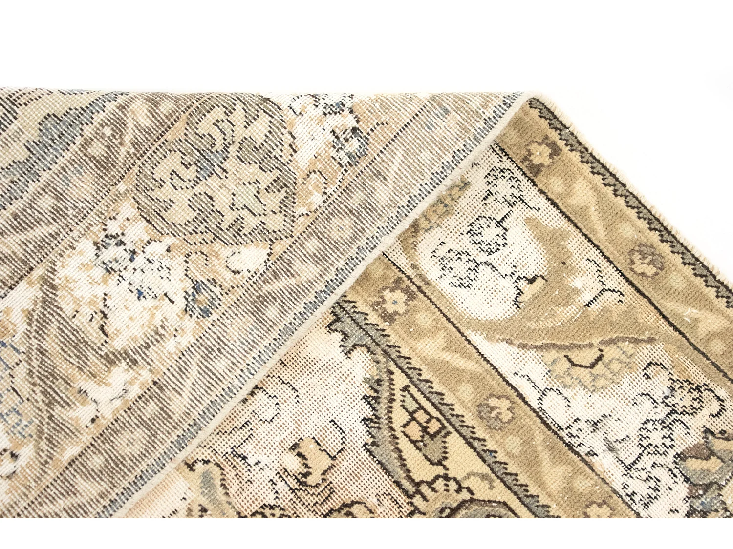 Tapis de laine 192x286 blanc crème Vintage Royal