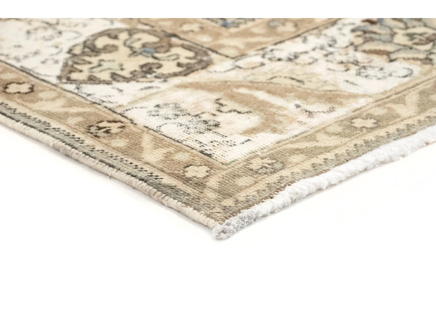 Tapis de laine 192x286 blanc crème Vintage Royal