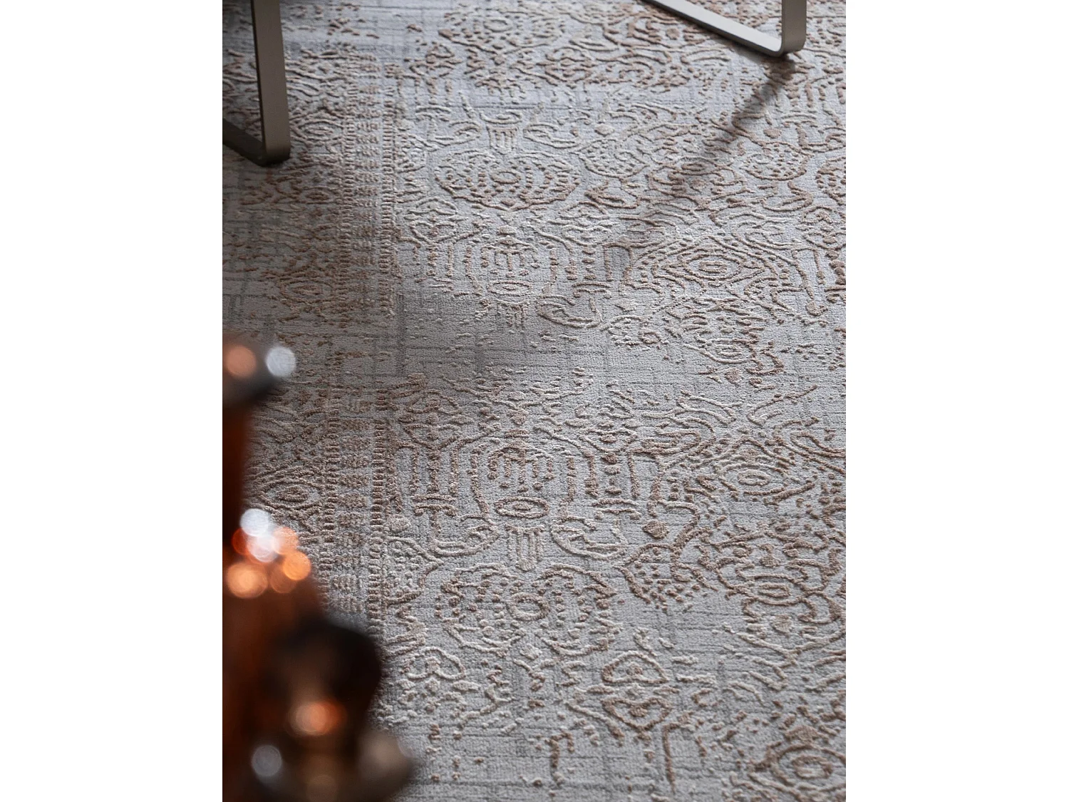 Teppich 185x185 Grau Bern Shimmer