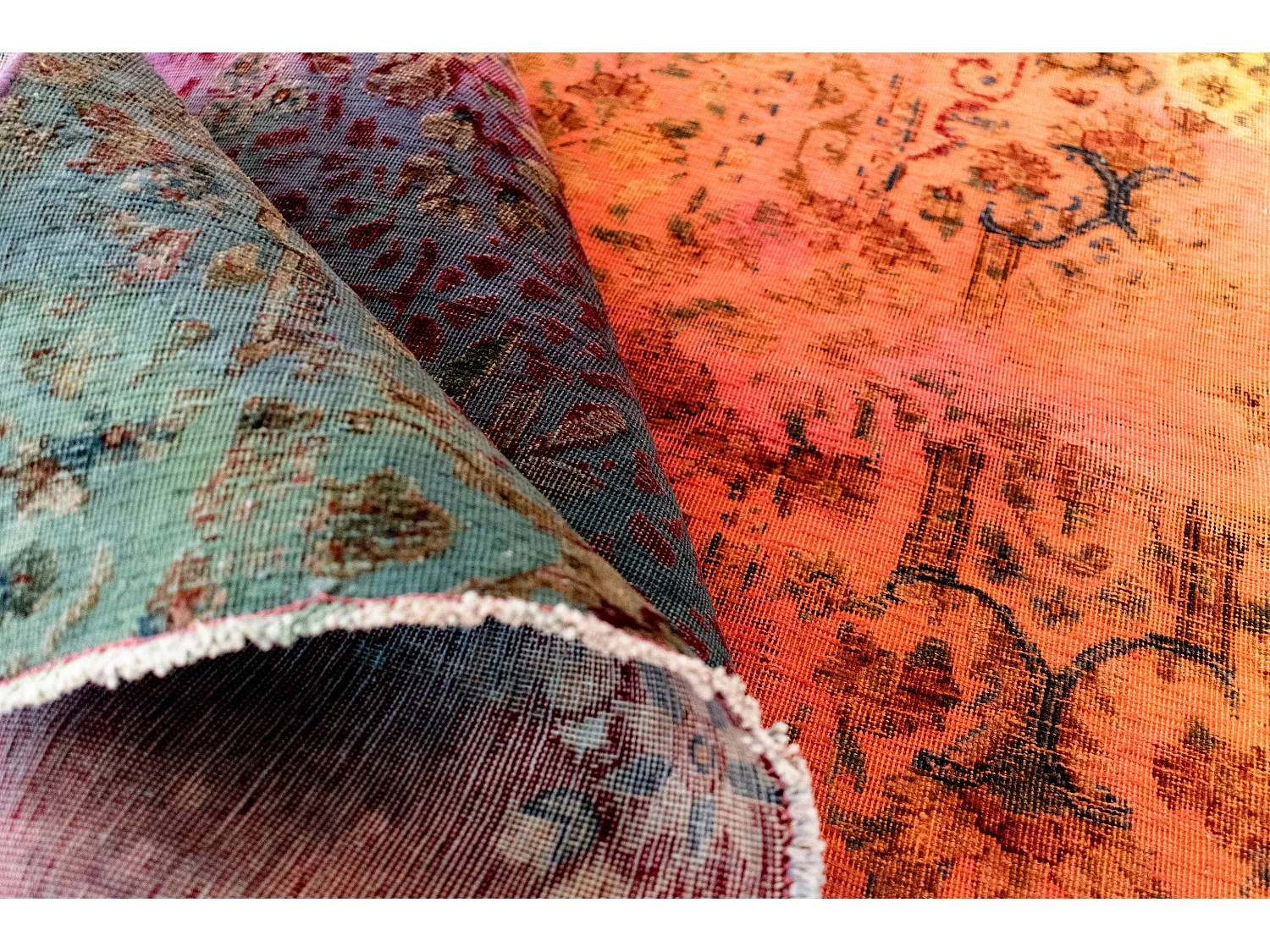 Tapis de laine 143x195 multicolore Vintage Royal