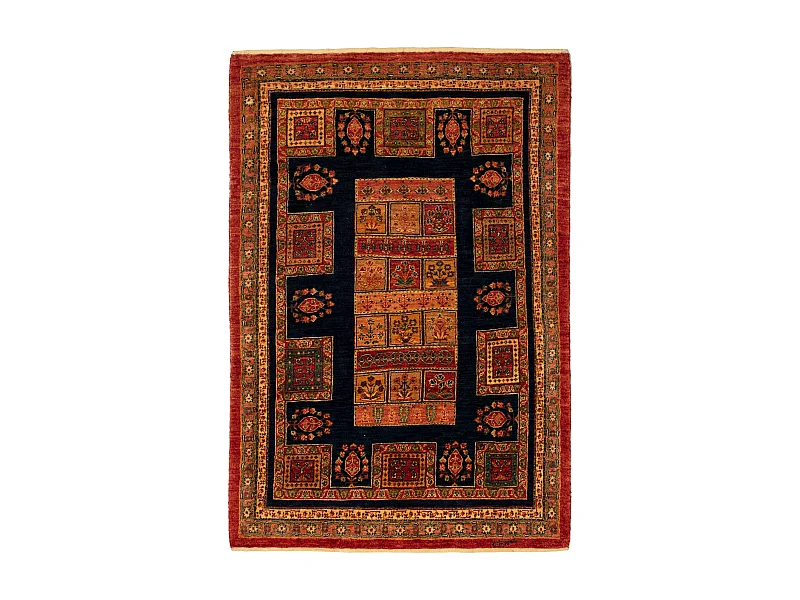 Tapis de laine 108x161 brun Kashkuli