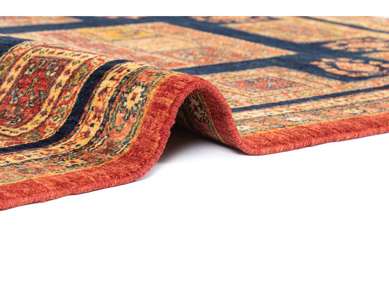 Tapis de laine 108x161 brun Kashkuli