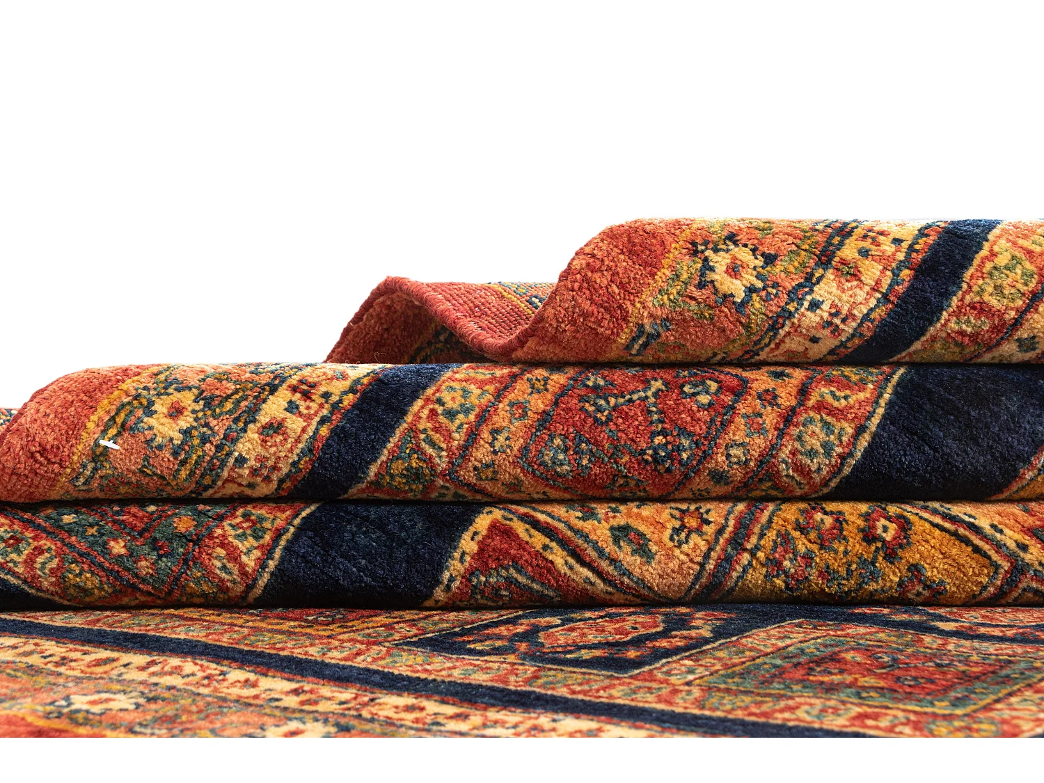 Tapis de laine 108x161 brun Kashkuli