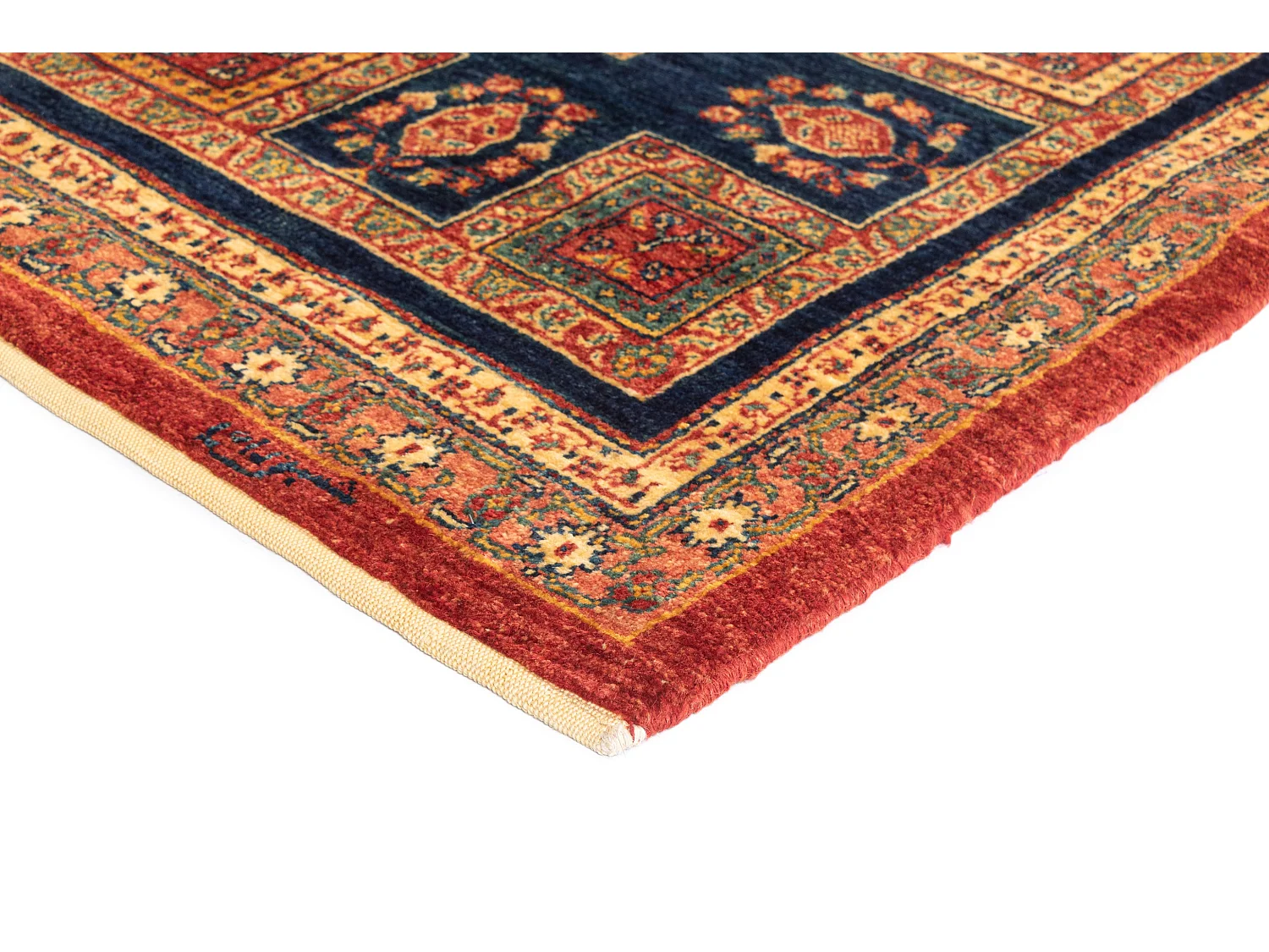 Tapis de laine 108x161 brun Kashkuli