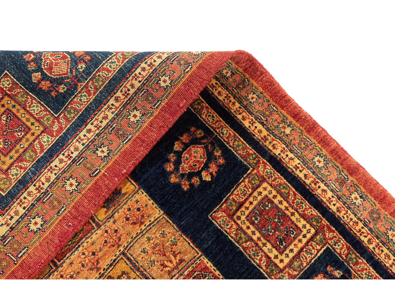 Tapis de laine 108x161 brun Kashkuli