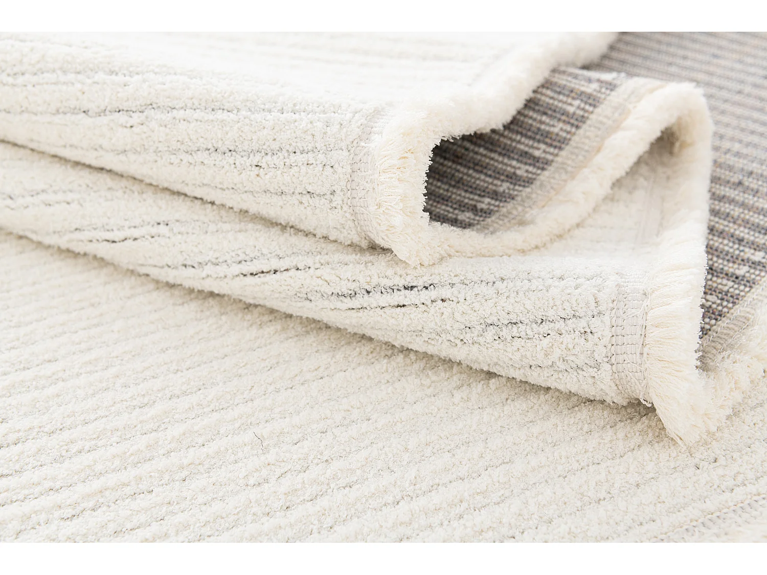 Tapijt 185x125 Wit St. Gallen Solid