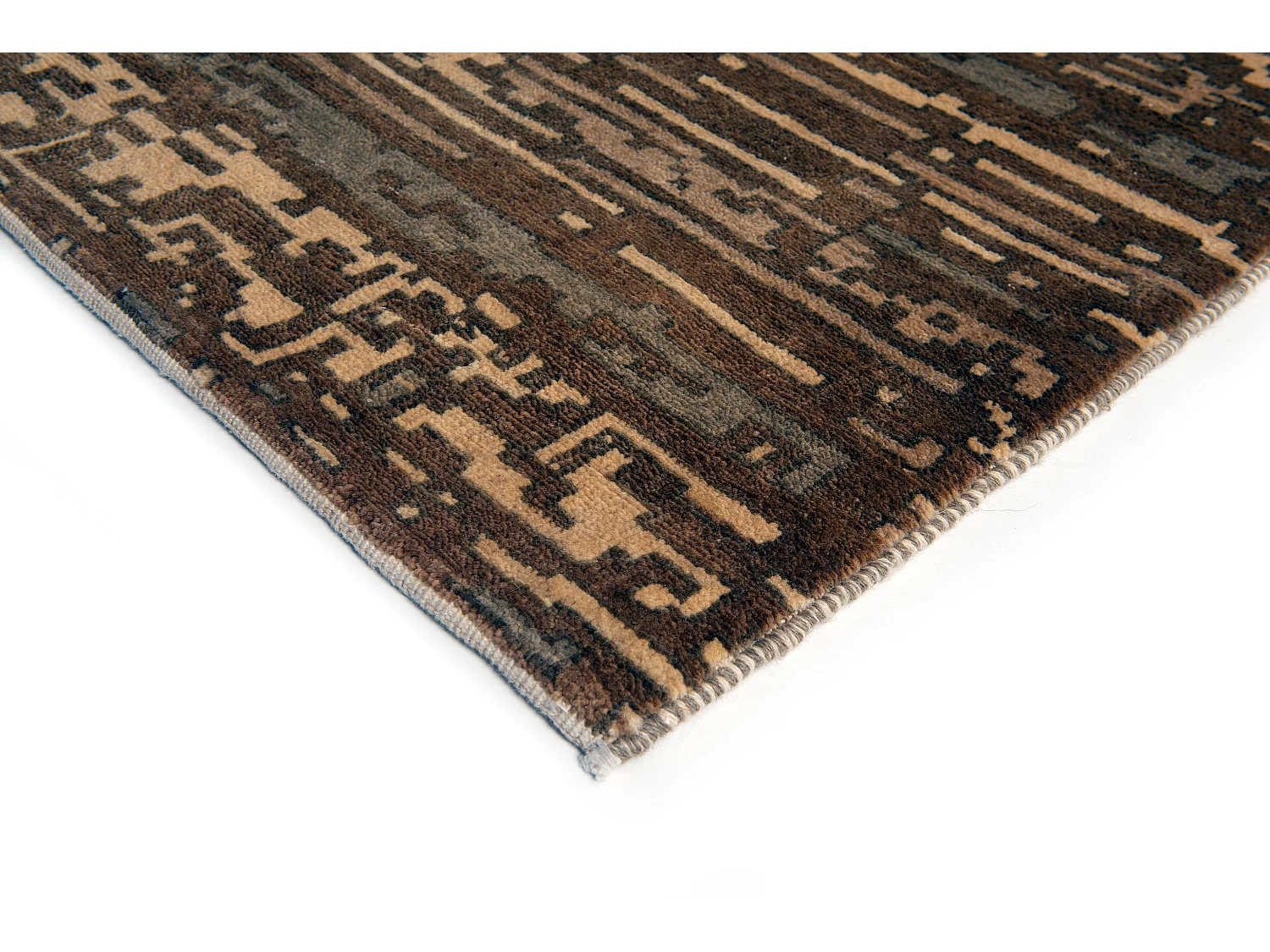 Wollteppich 246x307 Braun Juma